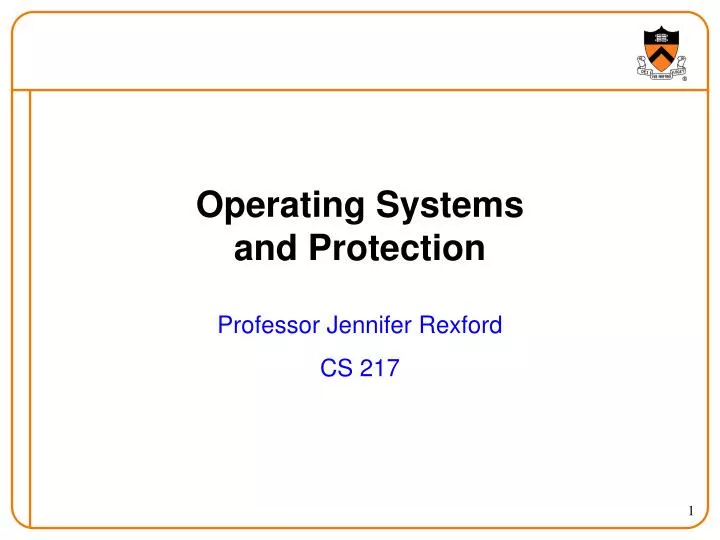 operating systems and protection