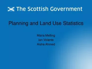Planning and Land Use Statistics
