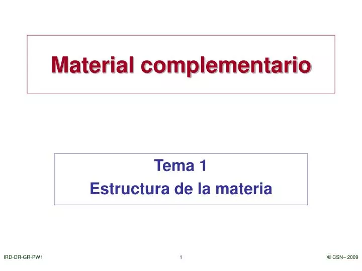 material complementario