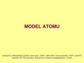 MODEL ATOMU