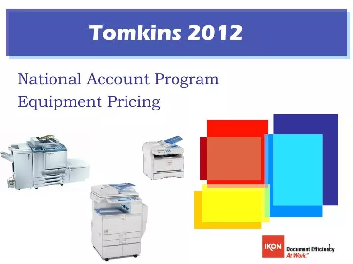 national account program equipment pricing