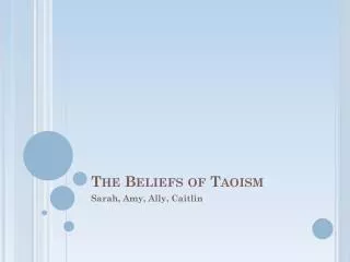 The Beliefs of Taoism