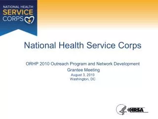 An Overview of the National Health Service Corps