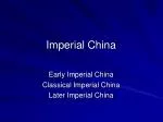 Imperial China - slide 1