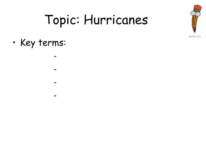 topic hurricanes