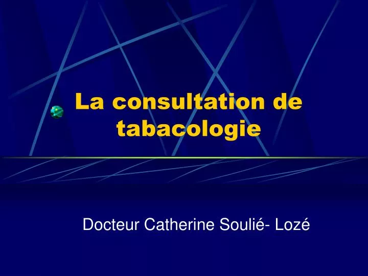 la consultation de tabacologie