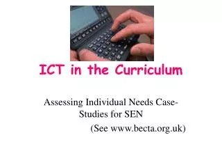 ICT in the Curriculum