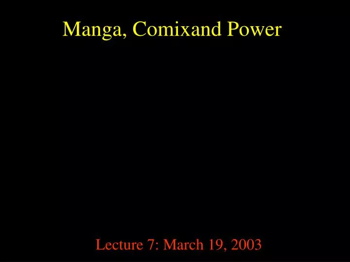 manga comixand power
