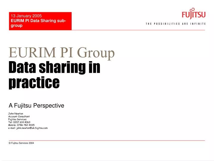 eurim pi group data sharing in practice