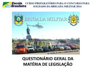 QUESTIONÁRIO GERAL DA MATÉRIA DE LEGISLAÇÃO