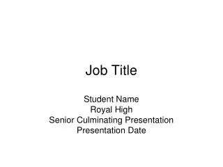 Job Title