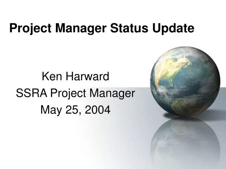 project manager status update