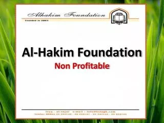 Al-Hakim Foundation Non Profitable