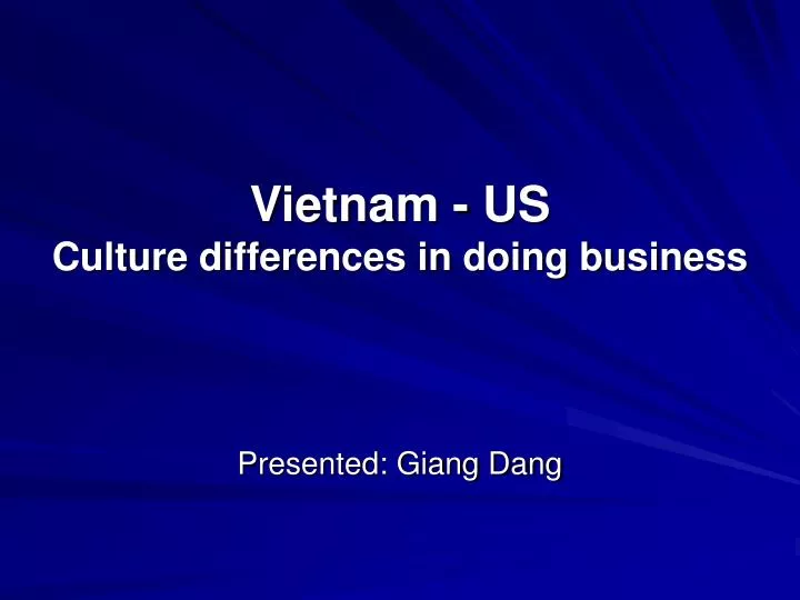 vietnam us culture differences in doing business