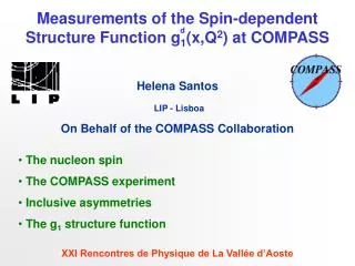 Measurements of the Spin-dependent Structure Function g 1 (x,Q 2 ) at COMPASS