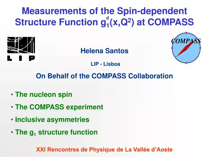 measurements of the spin dependent structure function g 1 x q 2 at compass
