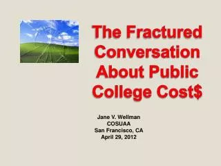 The Fractured Conversation About Public College Cost$