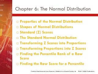 Chapter 6: The Normal Distribution