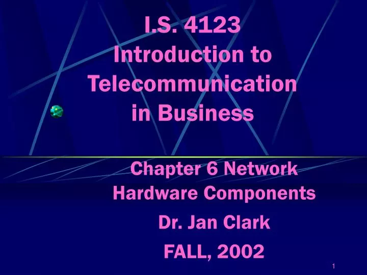 i s 4123 introduction to telecommunication in business