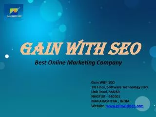 GaIN With seo Best Online Marketing Company