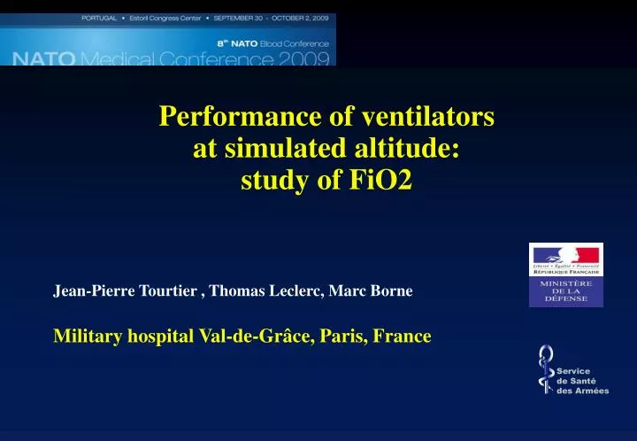performance of ventilators at simulated altitude study of fio2