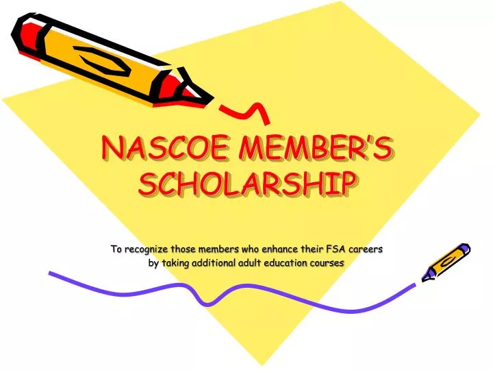 nascoe member s scholarship