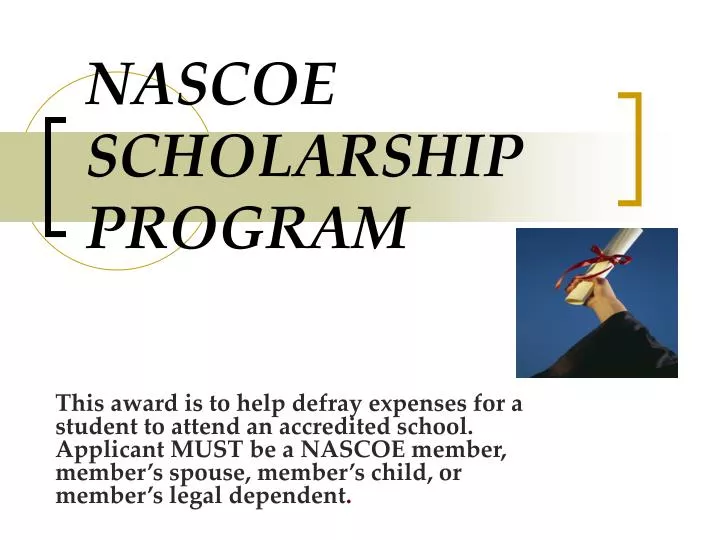 nascoe scholarship program