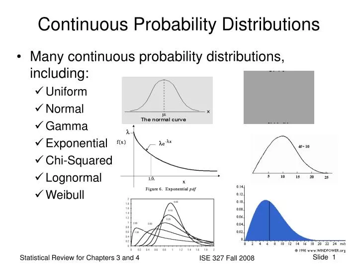 continuous probability distributions