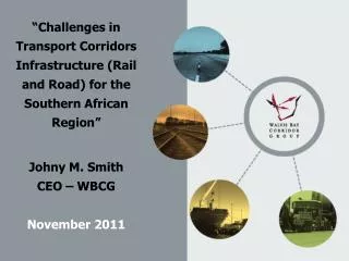 Challenges in Road sector