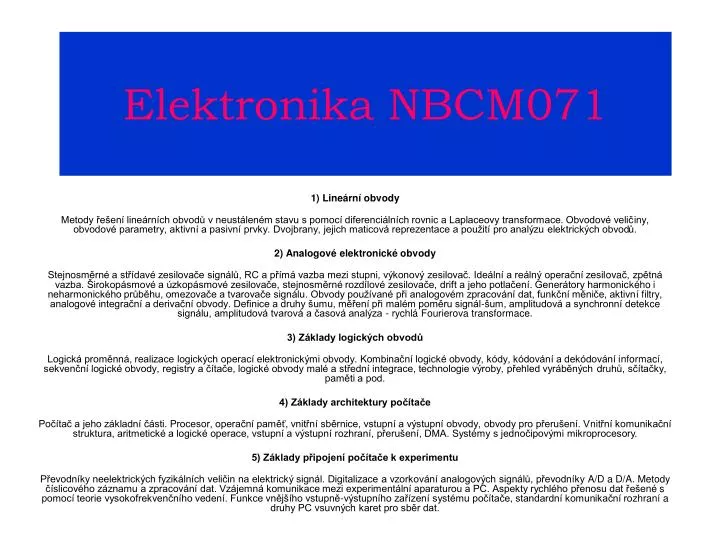 elektronika nbcm071