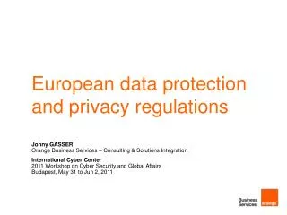 European data protection and privacy regulations