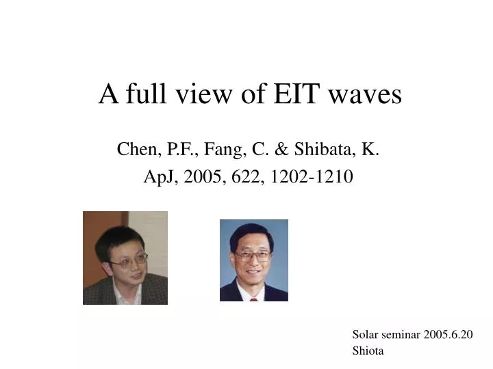 a full view of eit waves