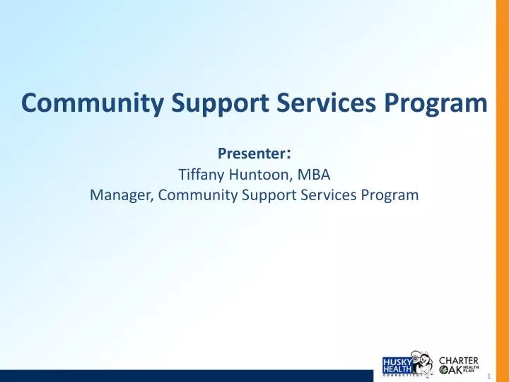 community support services program