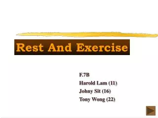 Rest And Exercise