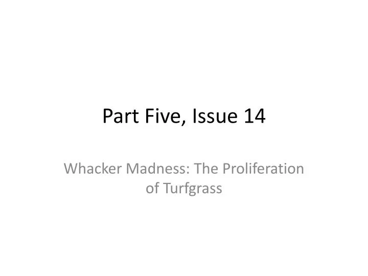 part five issue 14