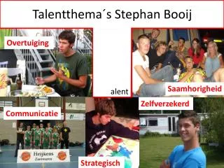 Talentthema´s Stephan Booij