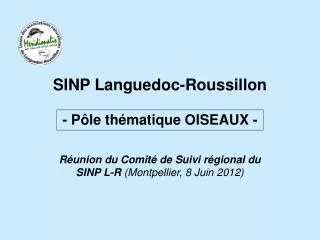 SINP Languedoc-Roussillon - Pôle thématique OISEAUX -