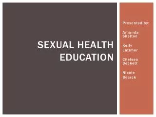 Sexual health education