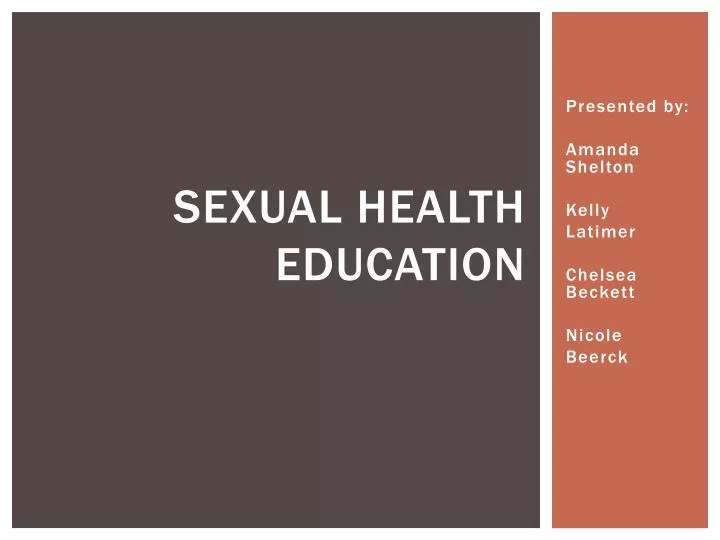 sexual health education
