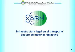 Infraestructura legal en el transporte seguro de material radiactivo