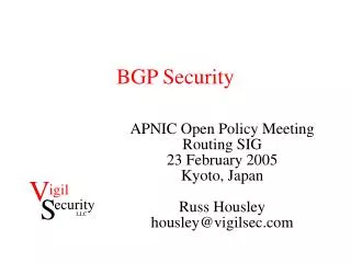 BGP Security