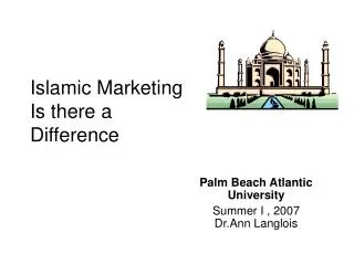 Islamic Marketing Is there a Difference