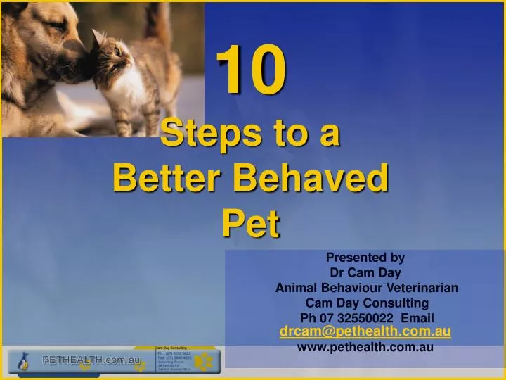 10 steps to a better behaved pet