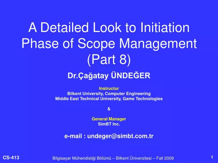 a detailed look to initiation phase of scope management part 8