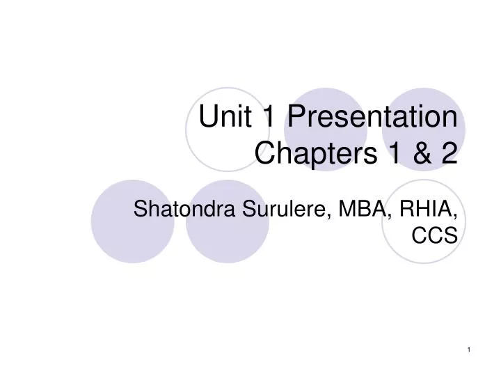 unit 1 presentation chapters 1 2