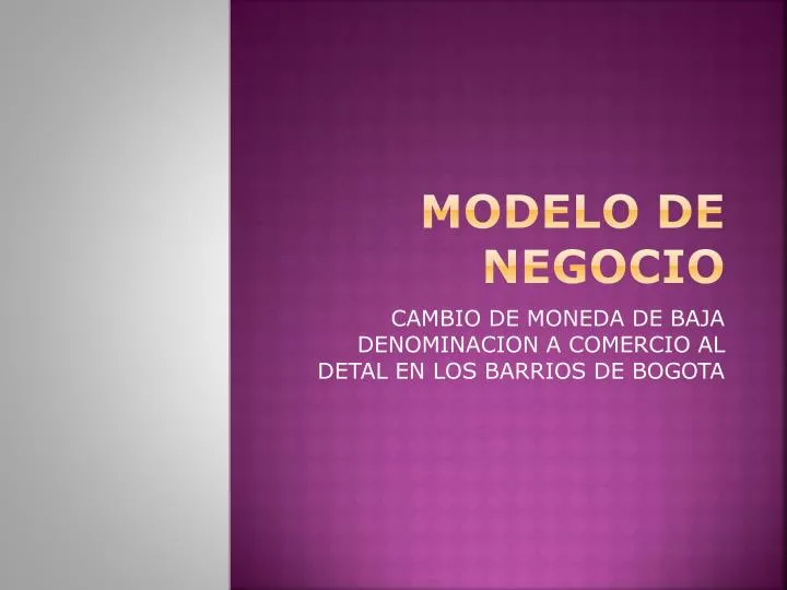 modelo de negocio