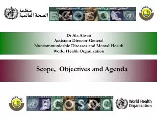 Scope, Objectives and Agenda