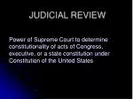 JUDICIAL REVIEW - slide 1