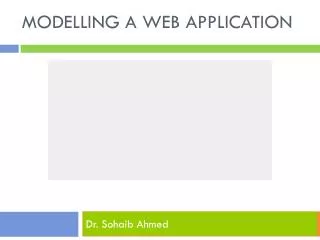 Modelling a Web Application