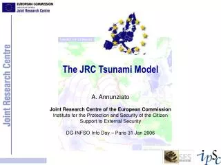 The JRC Tsunami Model